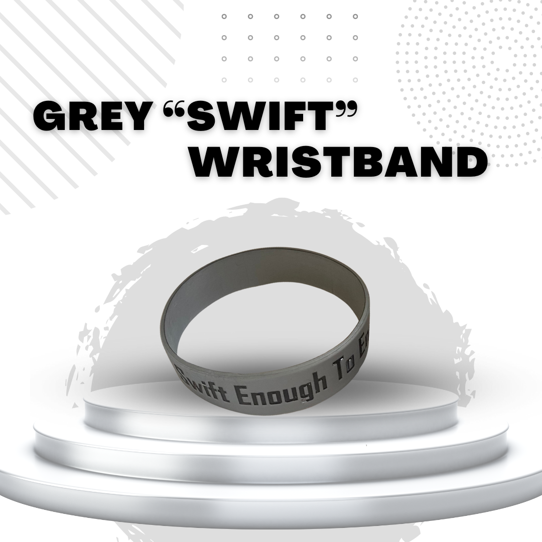 Gray "Swift" Wristband